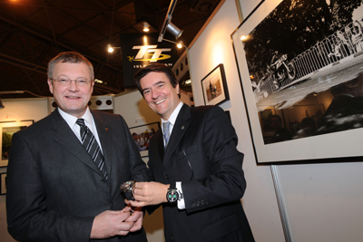 Tourism and Leisure Minister Martyn Quayle (left) and Graham Chronographs CEO Eric Roth (Stephen Davison)
